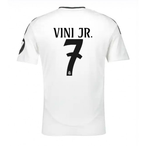 Fotbalové Dres Real Madrid Vinicius Junior #7 Domácí 2024-25 Krátký Rukáv